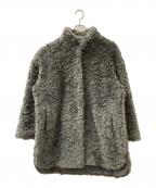THREE DOTSスリードッツ）の古着「Upcycled eco fur middle coat」｜グレー