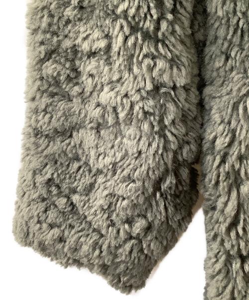 THREE DOTS（スリードッツ）THREE DOTS (スリードッツ) Upcycled eco fur middle coat グレー サイズ:Sの古着・服飾アイテム