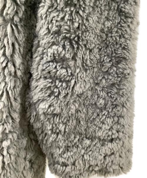 THREE DOTS（スリードッツ）THREE DOTS (スリードッツ) Upcycled eco fur middle coat グレー サイズ:Sの古着・服飾アイテム