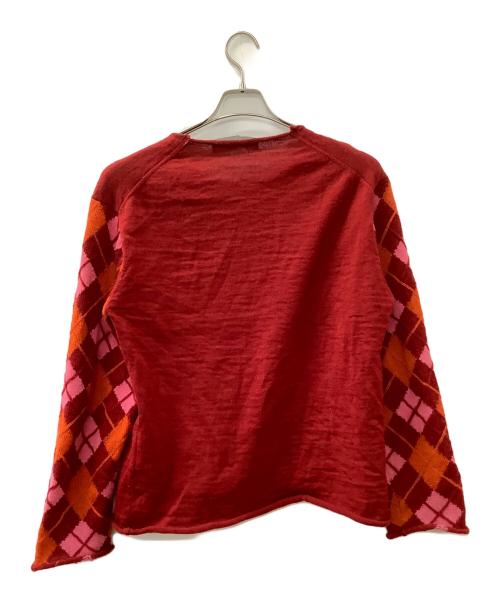 COMME des GARCONS HOMME（コムデギャルソン オム）COMME des GARCONS HOMME (コムデギャルソン オム) 薄手ニット レッド サイズ:-の古着・服飾アイテム