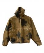 stussyステューシー）の古着「FLORAL DYE WORK JACKET」｜ブラウン