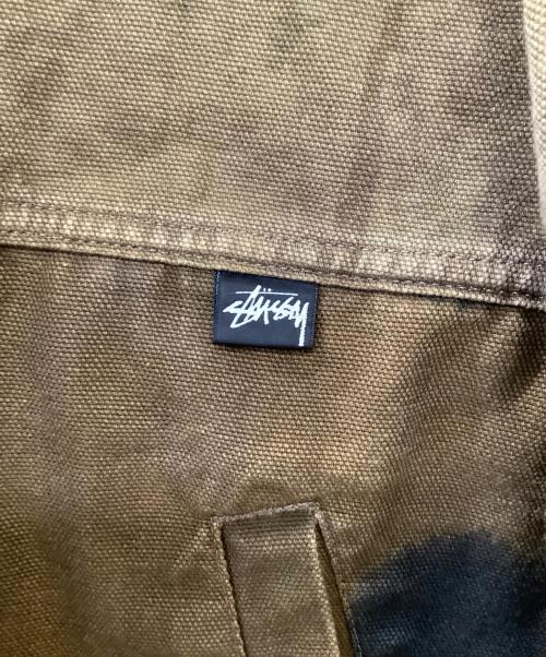 stussy（ステューシー）stussy (ステューシー) FLORAL DYE WORK JACKET ブラウン サイズ:Lの古着・服飾アイテム