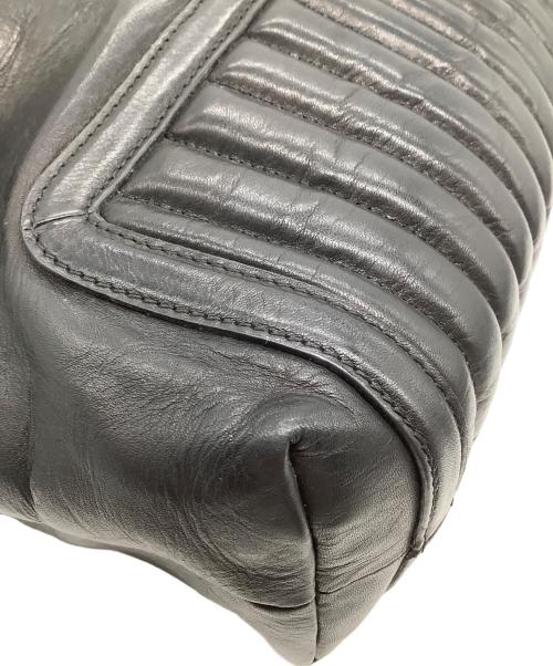 RALPH LAUREN（ラルフローレン）RALPH LAUREN (ラルフローレン) レザーショルダーバッグ ブラックの古着・服飾アイテム