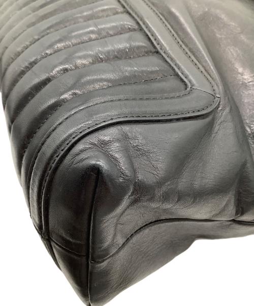 RALPH LAUREN（ラルフローレン）RALPH LAUREN (ラルフローレン) レザーショルダーバッグ ブラックの古着・服飾アイテム
