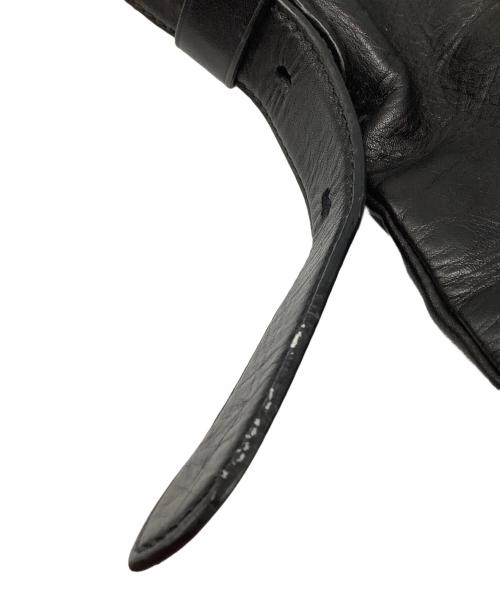 RALPH LAUREN（ラルフローレン）RALPH LAUREN (ラルフローレン) レザーショルダーバッグ ブラックの古着・服飾アイテム