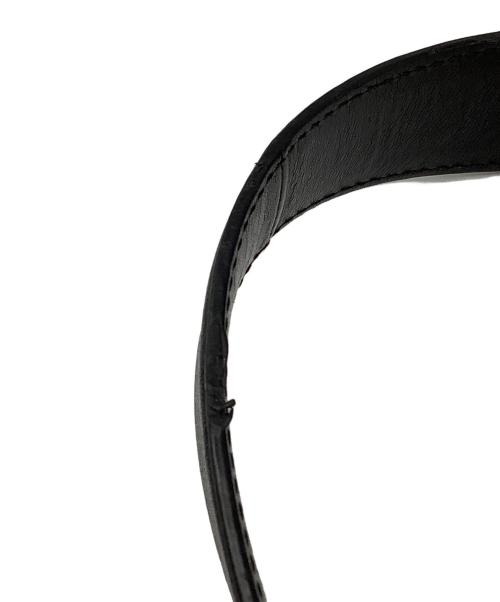 RALPH LAUREN（ラルフローレン）RALPH LAUREN (ラルフローレン) レザーショルダーバッグ ブラックの古着・服飾アイテム