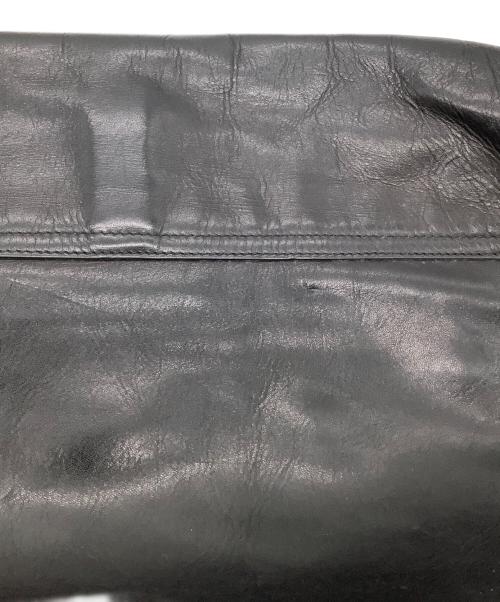 RALPH LAUREN（ラルフローレン）RALPH LAUREN (ラルフローレン) レザーショルダーバッグ ブラックの古着・服飾アイテム