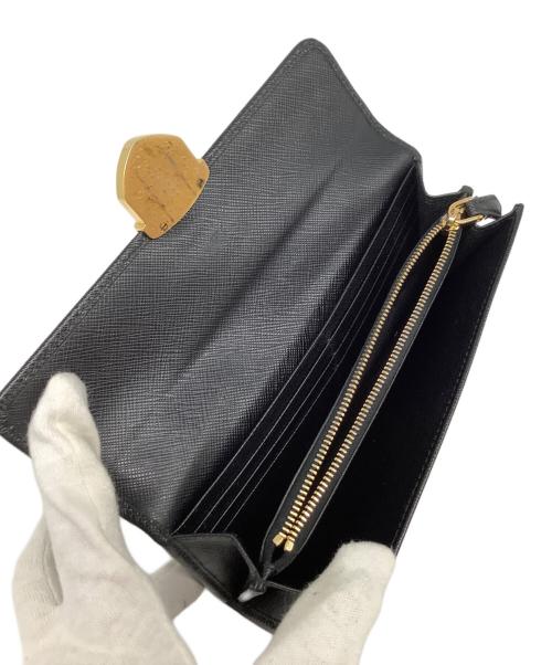 PRADA（プラダ）PRADA (プラダ) サフィアーノ 長財布 ブラックの古着・服飾アイテム