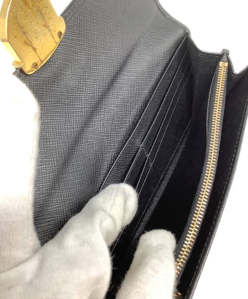 PRADA（プラダ）PRADA (プラダ) サフィアーノ 長財布 ブラックの古着・服飾アイテム