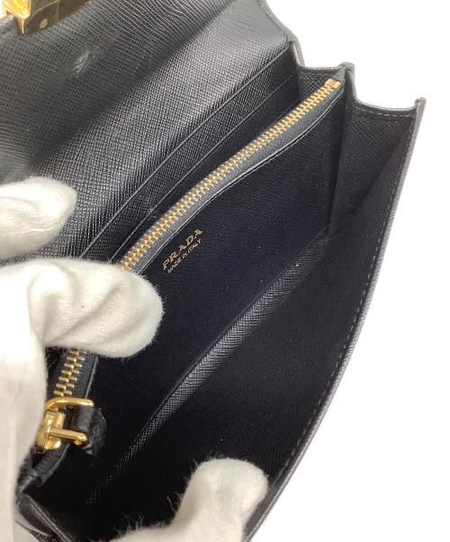 PRADA（プラダ）PRADA (プラダ) サフィアーノ 長財布 ブラックの古着・服飾アイテム