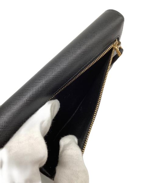 PRADA（プラダ）PRADA (プラダ) サフィアーノ 長財布 ブラックの古着・服飾アイテム