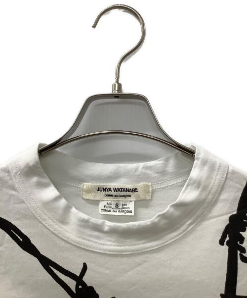 JUNYA WATANABE COMME des GARCONS（(ジュンヤワタナベ コムデギャルソン）JUNYA WATANABE COMME des GARCONS ((ジュンヤワタナベ コムデギャルソン) 半袖Tシャツ ホワイト サイズ:Sの古着・服飾アイテム