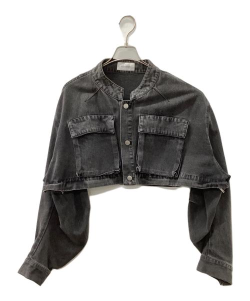 Knuth Marf（クヌースマーフ）Knuth Marf (クヌースマーフ) many way denim jacket ブラック サイズ:Fの古着・服飾アイテム