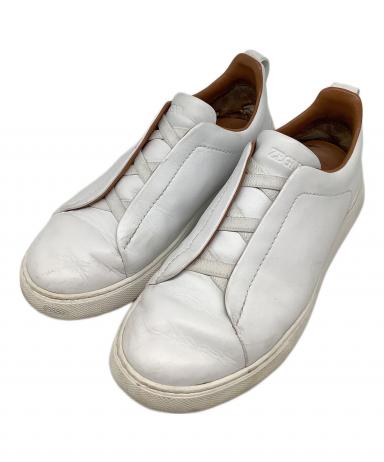 中古・古着通販】ZEGNA (ゼニア) スニーカー ホワイト サイズ:US6 1/2