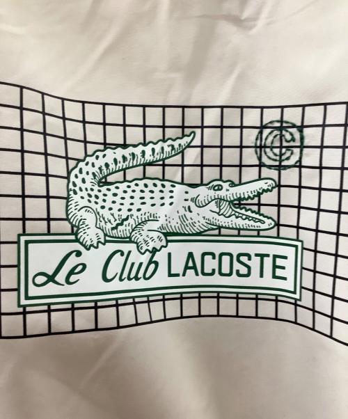 LACOSTE（ラコステ）LACOSTE (ラコステ) ボーダーリブニットネックジップアップジャケット グリーン×ベージュ サイズ:FR52  US M/Lの古着・服飾アイテム