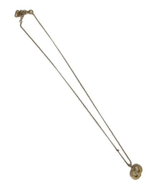 Christian Dior（クリスチャン ディオール）Christian Dior (クリスチャン ディオール) CDロゴネックレス ゴールドの古着・服飾アイテム