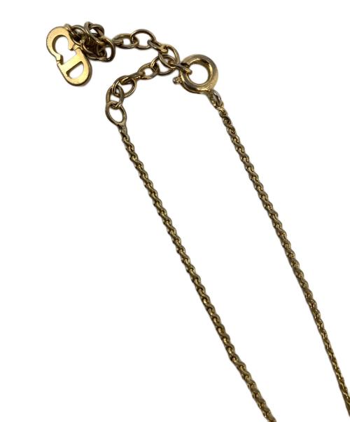 Christian Dior（クリスチャン ディオール）Christian Dior (クリスチャン ディオール) CDロゴネックレス ゴールドの古着・服飾アイテム