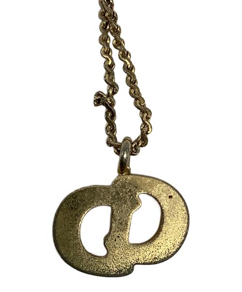 Christian Dior（クリスチャン ディオール）Christian Dior (クリスチャン ディオール) CDロゴネックレス ゴールドの古着・服飾アイテム