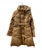 BURBERRYバーバリー）の古着「ロングダウンジャケット」｜ブラウン
