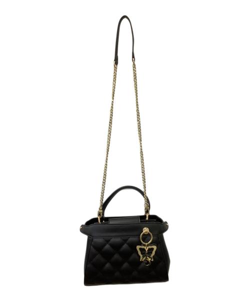 ANNA SUI（アナスイ）ANNA SUI (アナスイ) Lily Brown (リリーブラウン) 2WAYショルダーバッグ ブラックの古着・服飾アイテム
