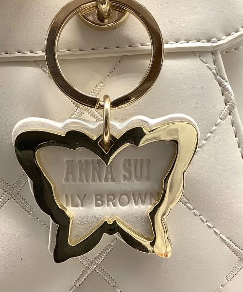 ANNA SUI（アナスイ）ANNA SUI (アナスイ) Lily Brown (リリーブラウン) 2WAYショルダーバッグ アイボリーの古着・服飾アイテム