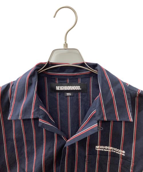 NEIGHBORHOOD（ネイバーフッド）NEIGHBORHOOD (ネイバーフッド) STRIPE WORK SHIRT LS ネイビー サイズ:Sの古着・服飾アイテム