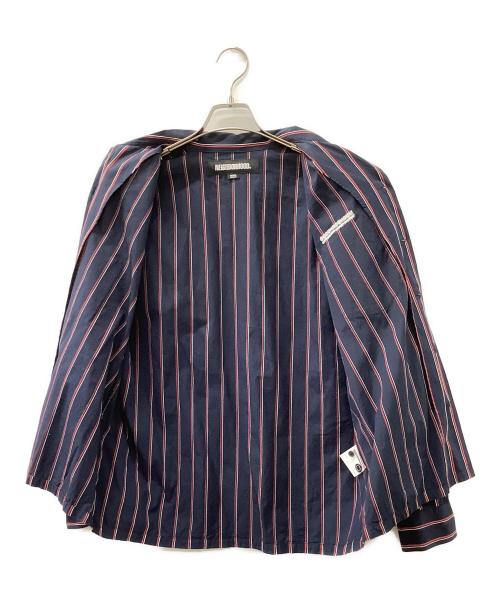 NEIGHBORHOOD（ネイバーフッド）NEIGHBORHOOD (ネイバーフッド) STRIPE WORK SHIRT LS ネイビー サイズ:Sの古着・服飾アイテム