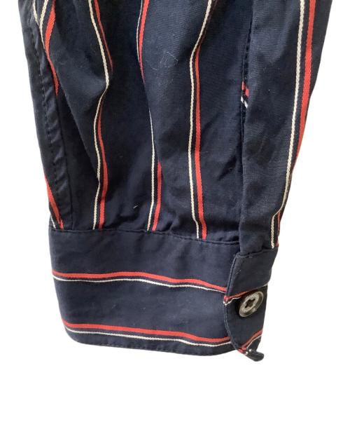 NEIGHBORHOOD（ネイバーフッド）NEIGHBORHOOD (ネイバーフッド) STRIPE WORK SHIRT LS ネイビー サイズ:Sの古着・服飾アイテム