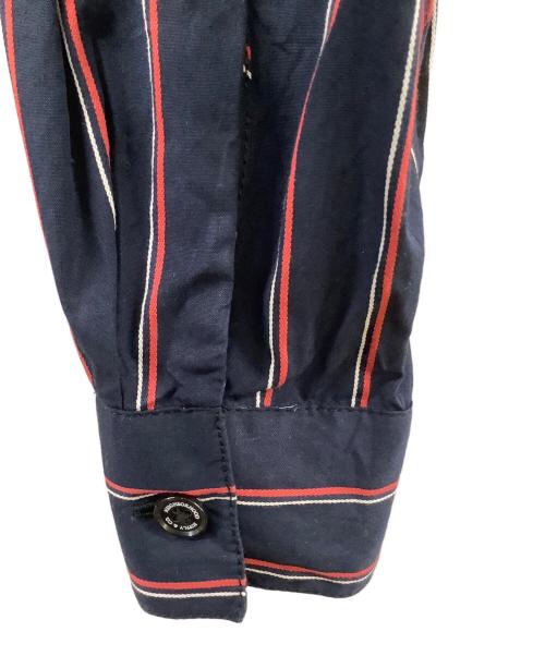 NEIGHBORHOOD（ネイバーフッド）NEIGHBORHOOD (ネイバーフッド) STRIPE WORK SHIRT LS ネイビー サイズ:Sの古着・服飾アイテム