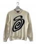 stussy（ステューシー）の古着「Curly S Sweater」｜ベージュ