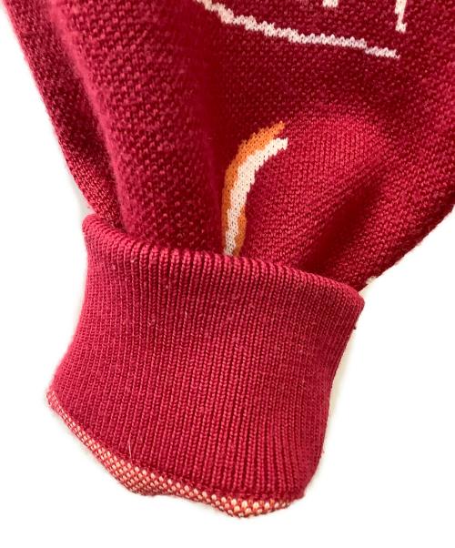 taupe（トープ）taupe (トープ) 厚手ニット レッド サイズ:2の古着・服飾アイテム