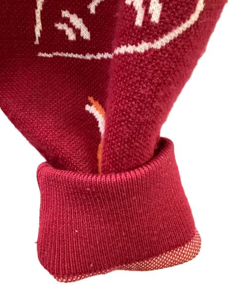 taupe（トープ）taupe (トープ) 厚手ニット レッド サイズ:2の古着・服飾アイテム