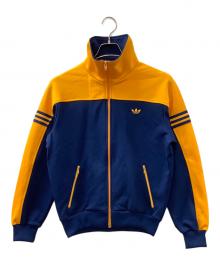 adidas（アディダス）の古着「トラックジャケット」｜ネイビー×イエロー