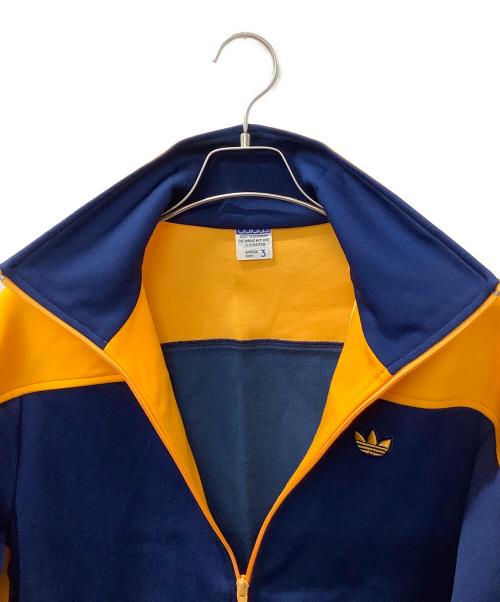 adidas（アディダス）adidas (アディダス) トラックジャケット ネイビー×イエロー サイズ:3の古着・服飾アイテム