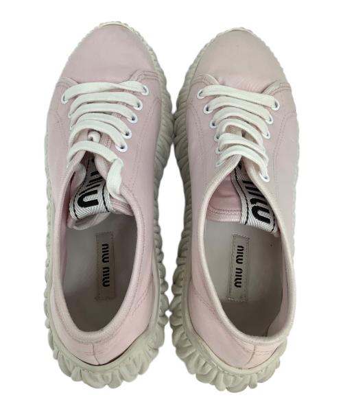 MIU MIU（ミュウミュウ）MIU MIU (ミュウミュウ) Miu Nova ピンク サイズ:36 1/2の古着・服飾アイテム