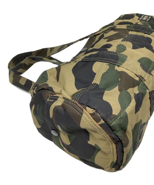 PORTER（ポーター）PORTER (ポーター) A BATHING APE (ア ベイシング エイプ) ミニボストンバッグ カーキの古着・服飾アイテム