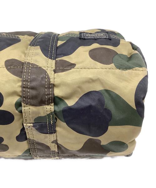 PORTER（ポーター）PORTER (ポーター) A BATHING APE (ア ベイシング エイプ) ミニボストンバッグ カーキの古着・服飾アイテム