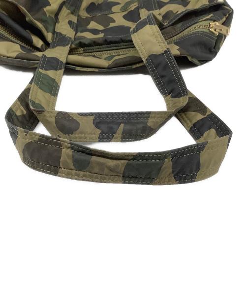 PORTER（ポーター）PORTER (ポーター) A BATHING APE (ア ベイシング エイプ) ミニボストンバッグ カーキの古着・服飾アイテム