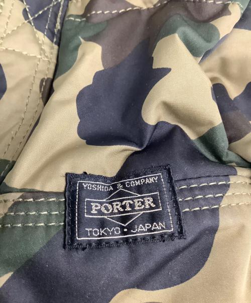 PORTER（ポーター）PORTER (ポーター) A BATHING APE (ア ベイシング エイプ) ミニボストンバッグ カーキの古着・服飾アイテム