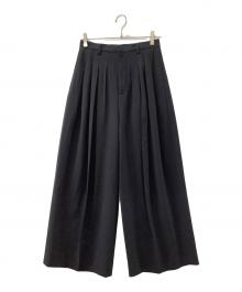 Curensology（カレンソロジー）の古着「タックパンツ」｜ネイビー