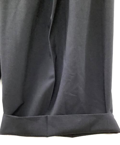 Curensology（カレンソロジー）Curensology (カレンソロジー) タックパンツ ネイビー サイズ:38の古着・服飾アイテム