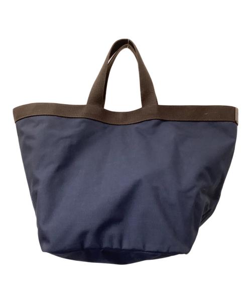 Herve Chapelier（エルベシャプリエ）Herve Chapelier (エルベシャプリエ) トートバッグ ネイビー×ブラウンの古着・服飾アイテム