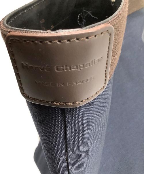 Herve Chapelier（エルベシャプリエ）Herve Chapelier (エルベシャプリエ) トートバッグ ネイビー×ブラウンの古着・服飾アイテム