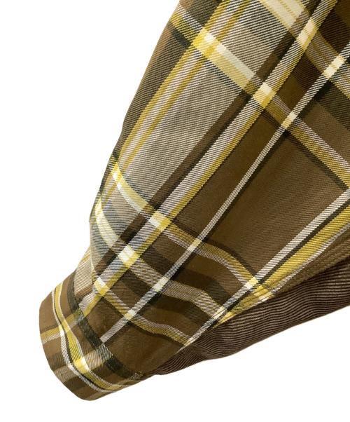 DAIWA PIER39（ダイワ ピア39）DAIWA PIER39 (ダイワ ピア39) TECH ELBOW PATCH WORK SHIRTS FLANNEL PLAIDS ブラウン サイズ:XLの古着・服飾アイテム