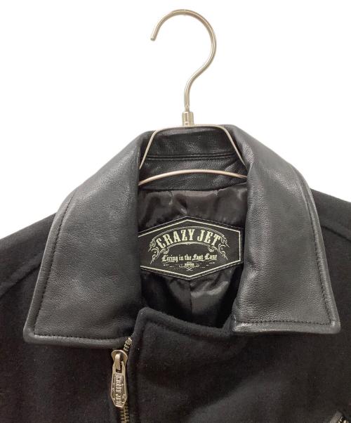CRAZY JET（クレイジージェット）CRAZY JET (クレイジージェット) ダブルライダースジャケット ブラック サイズ:4の古着・服飾アイテム