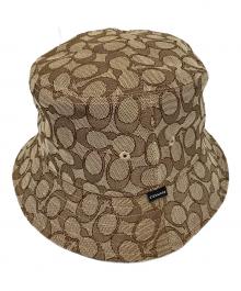 COACH（コーチ）の古着「ジャガードバケットハット」｜ベージュ