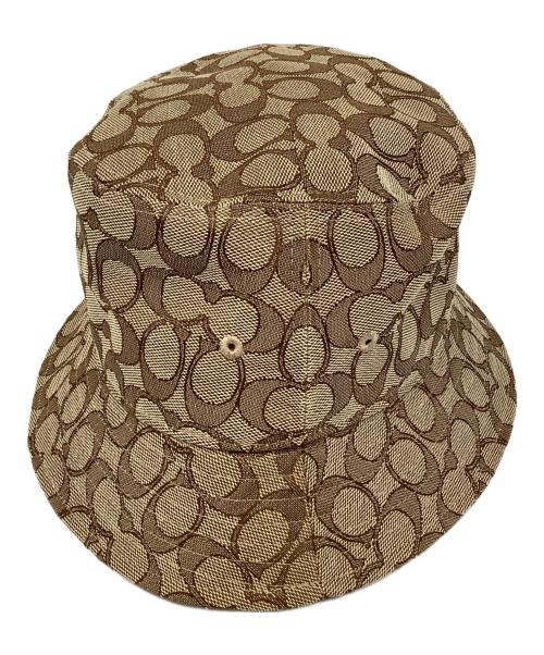 COACH（コーチ）COACH (コーチ) ジャガードバケットハット ベージュ サイズ:Ｍ/Ｌの古着・服飾アイテム