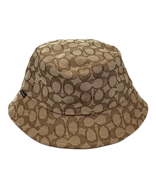 COACH（コーチ）COACH (コーチ) ジャガードバケットハット ベージュ サイズ:Ｍ/Ｌの古着・服飾アイテム