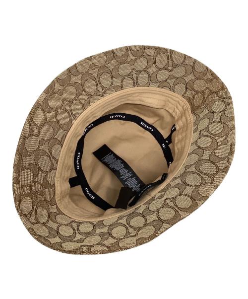 COACH（コーチ）COACH (コーチ) ジャガードバケットハット ベージュ サイズ:Ｍ/Ｌの古着・服飾アイテム