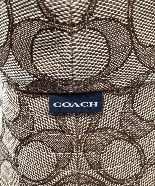 COACH（コーチ）COACH (コーチ) ジャガードバケットハット ベージュ サイズ:Ｍ/Ｌの古着・服飾アイテム
